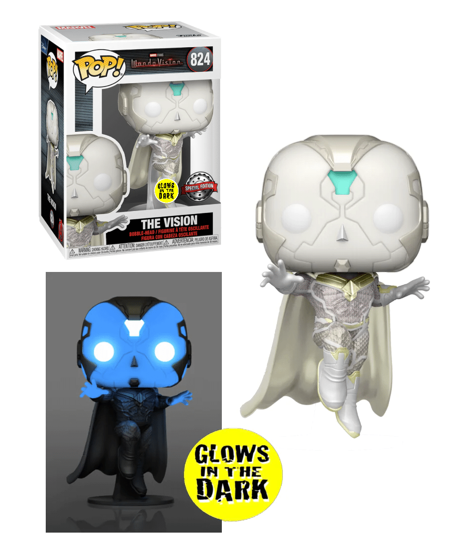 Funko Pop! Marvel WandaVision - The Vision GLOW Special Edition