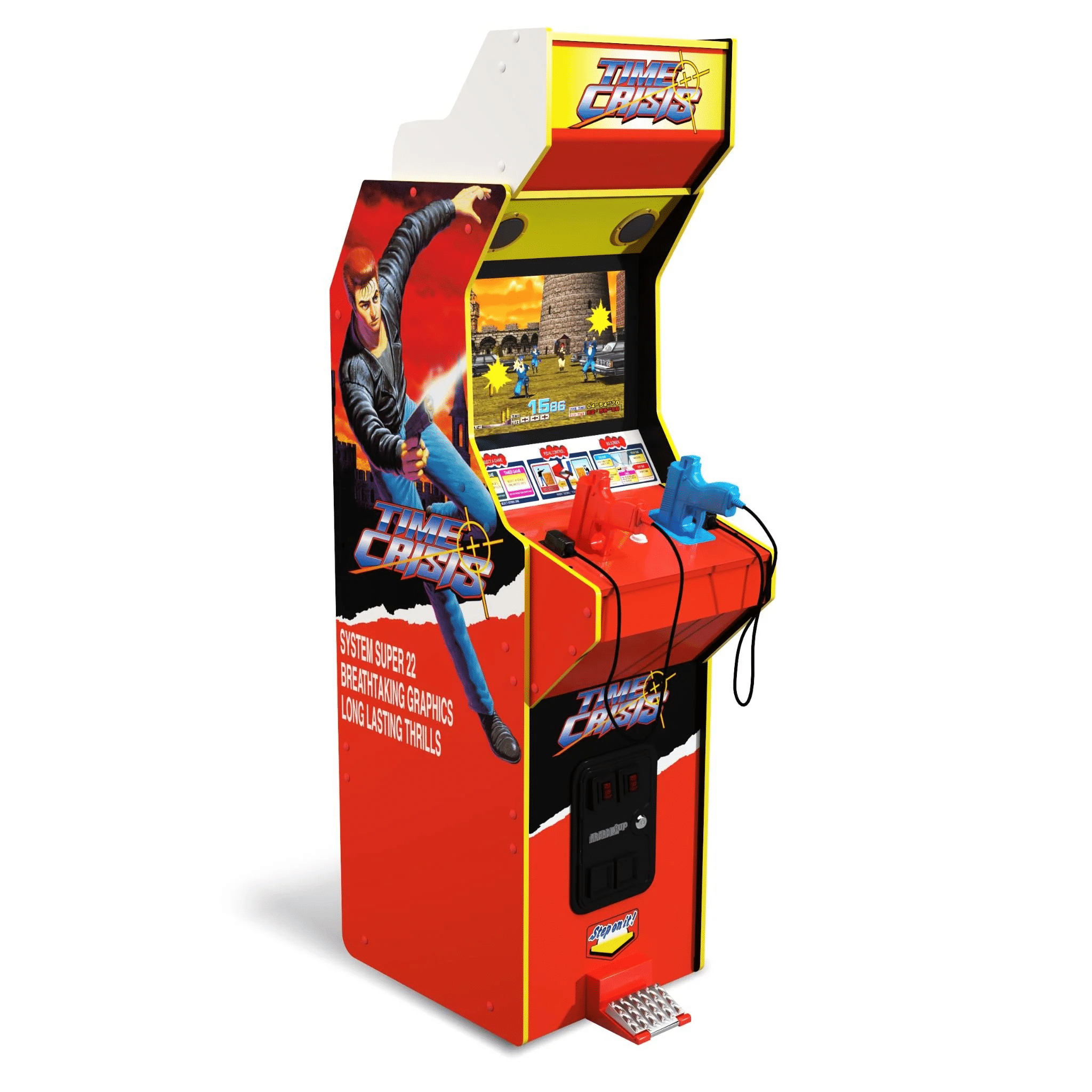 RETRO Arcade1Up TIME CRISIS Deluxe Arcade Machine 4-in-1 Game - Image 2