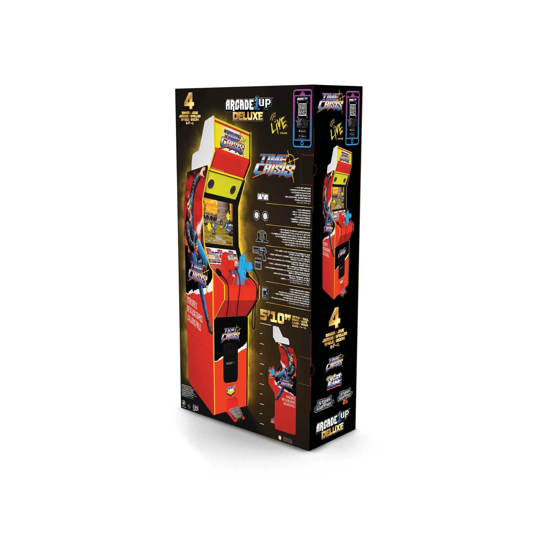 RETRO Arcade1Up TIME CRISIS Deluxe Arcade Machine 4-in-1 Game - Image 7