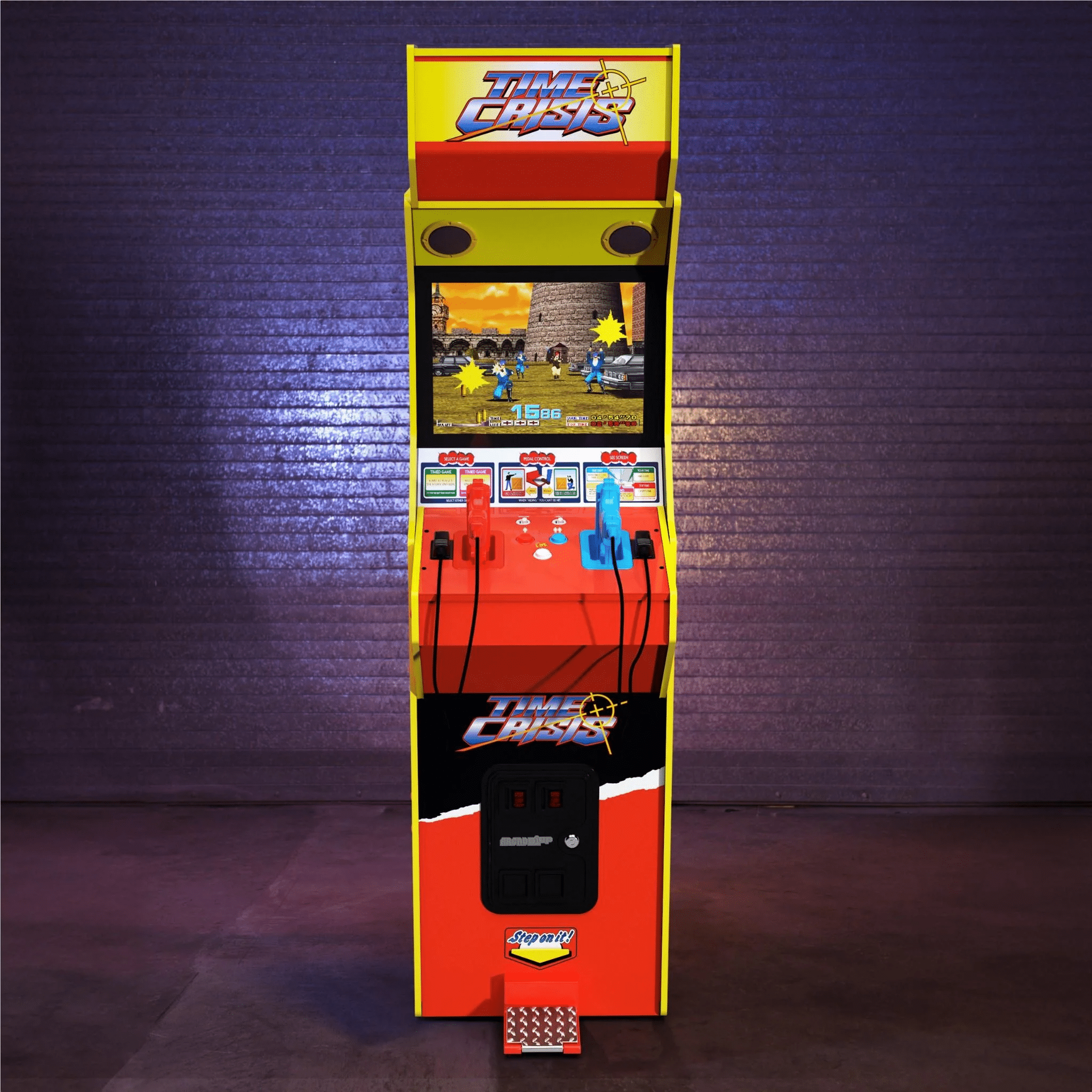 RETRO Arcade1Up TIME CRISIS Deluxe Arcade Machine 4-in-1 Game - Image 8