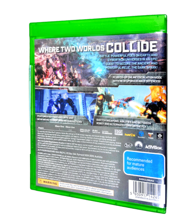 TRANSFORMERS RISE OF THE DARK SPARK XBox One Game
