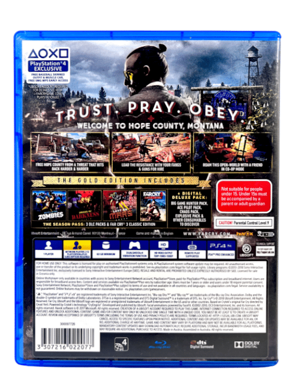 Steelbook Far Cry Gold Edition Ps Store Far Cry Gold Edition (PS4