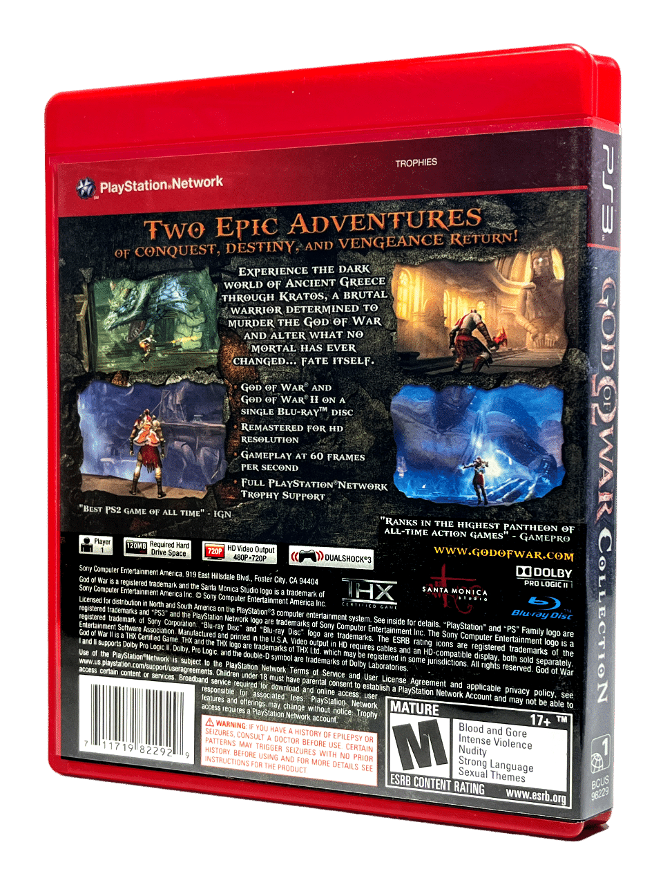 The God of War Collection (GENUINE RED CASE)