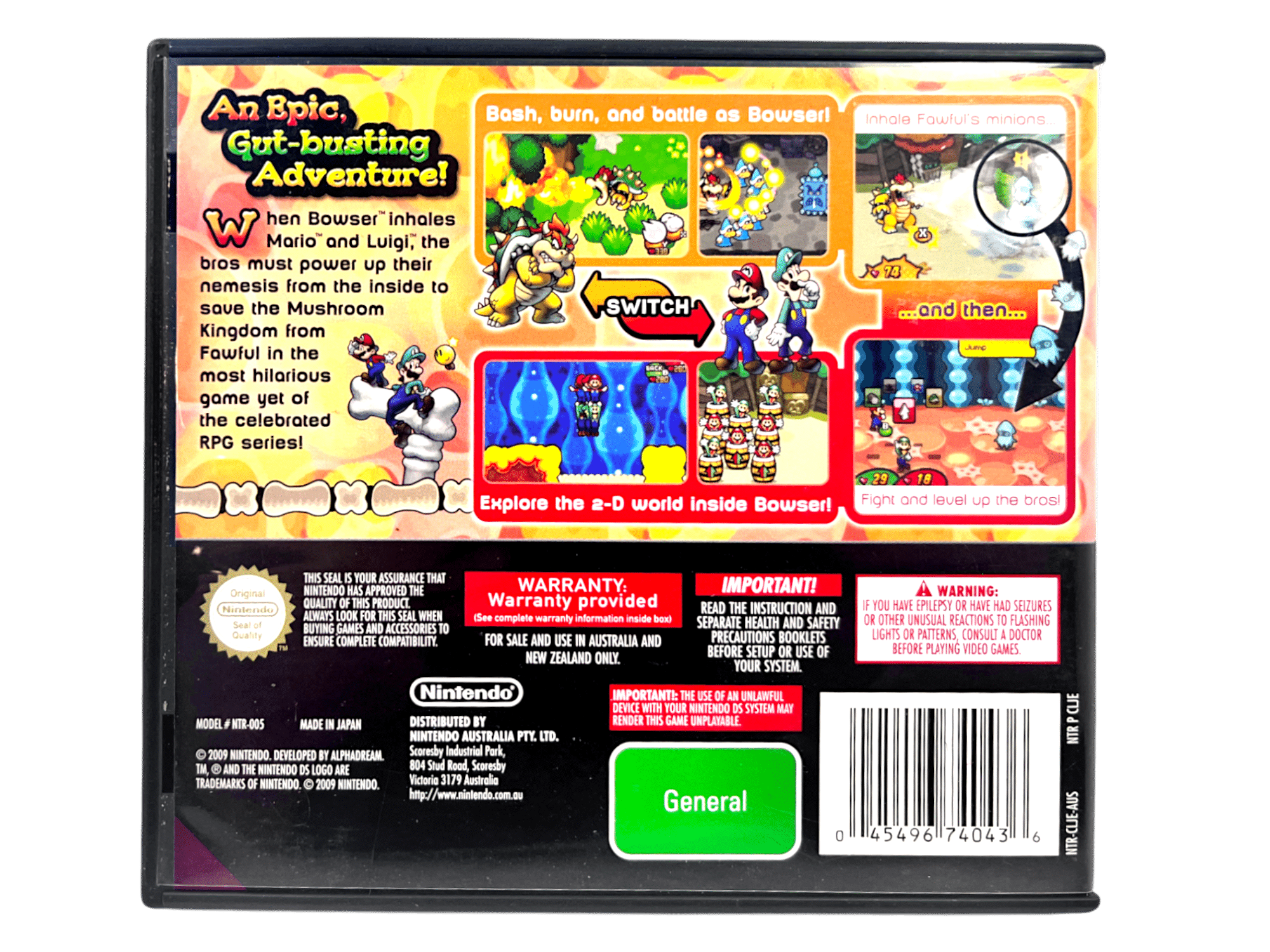 Mario Luigi: Bowser's Inside Story (DS) *MINT COLLECTOR'S