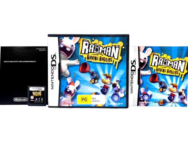 Nintendo Ds Ravin Rabbids Gameplay Rayman Raving Rabbids The Original Game (Nintendo DS) *MINT COMPLETE ...