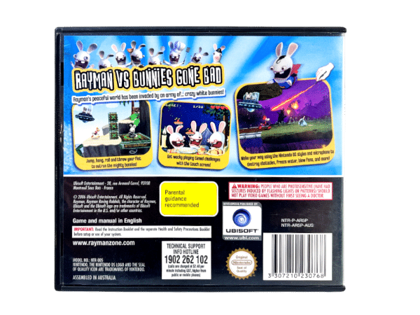 Nintendo Ds Ravin Rabbids Gameplay Rayman Raving Rabbids The Original Game (Nintendo DS) *MINT COMPLETE ...
