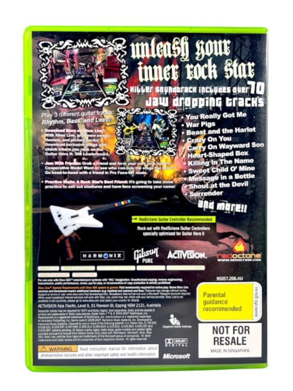 ROCK BAND Fender Stratocaster Guitar (Xbox 360) + Guitar Hero II Game! - Image 8