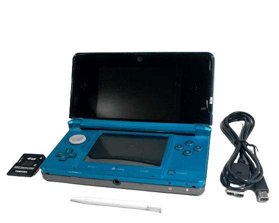 Nintendo 3DS AQUA BLUE Charger 4GB Memory Card Appleby Games