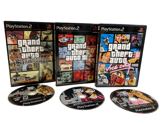 THE GRAND THEFT AUTO TRILOGY for SONY PlayStation 2 (PS2)