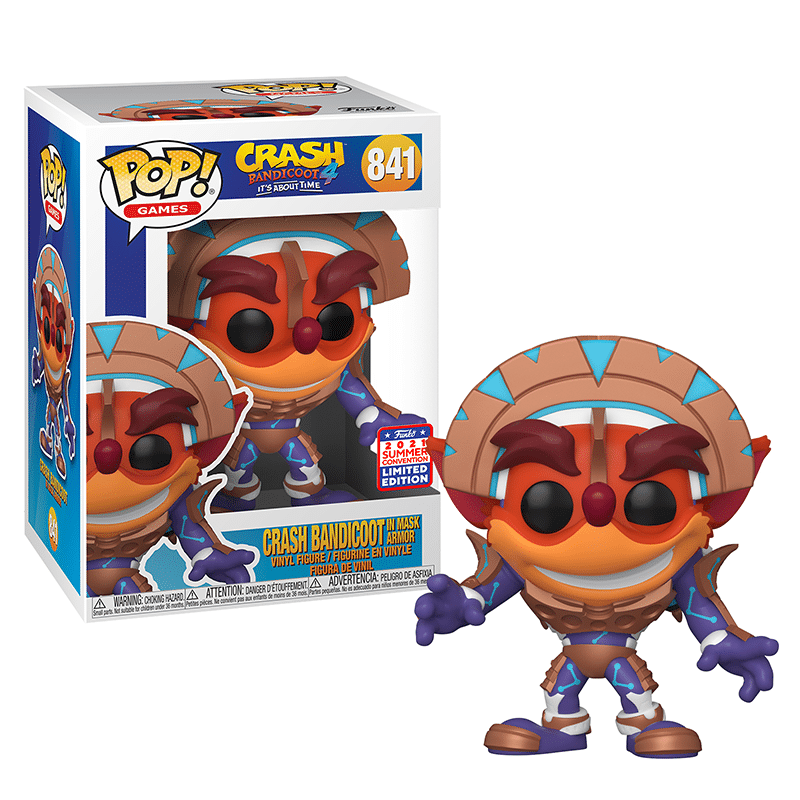 Funko Pop! Crash Bandicoot- Crash in Mask Armor (Summer Convention 2021)