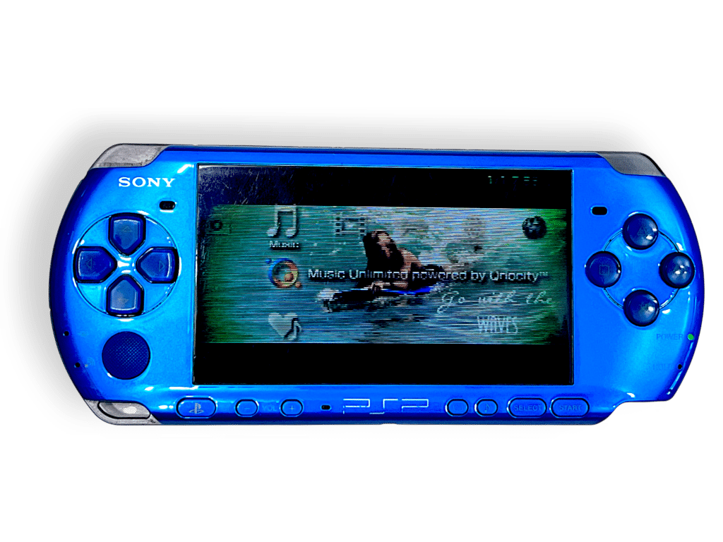 PSP Slim 3002 METALLIC BLUE + Charger + Mem Card + Case READ DESCRIPTION - Image 7