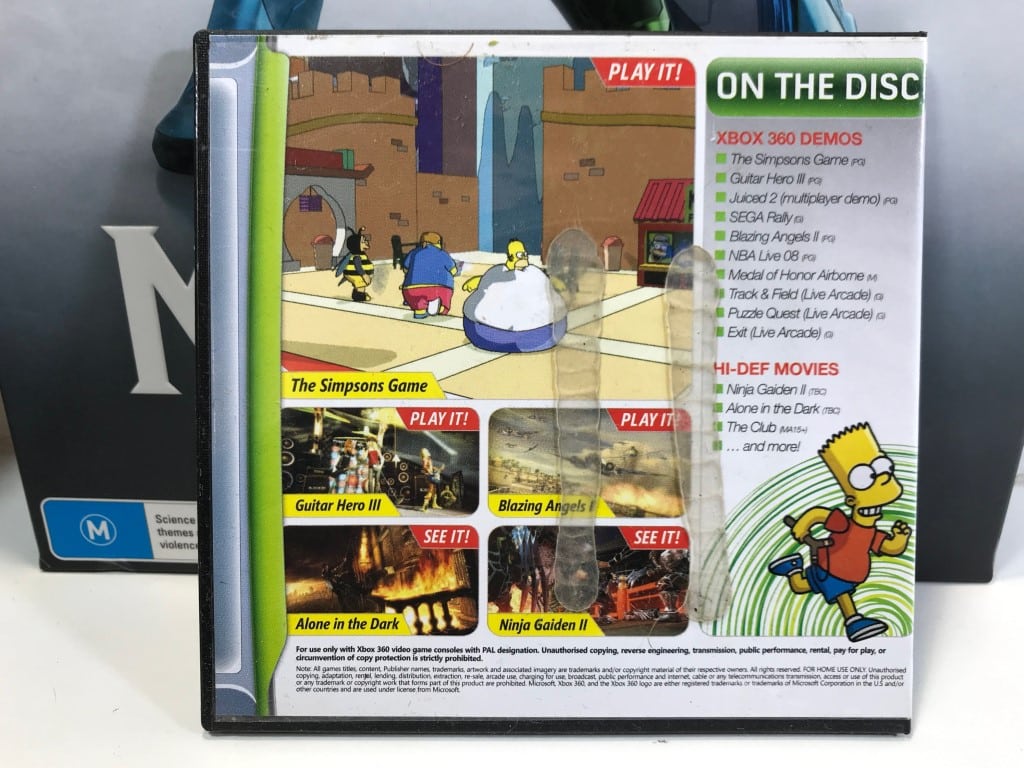 XBox 360 Official Magazine Disc + Box *The SIMPSONS Game Launch! - Image 2