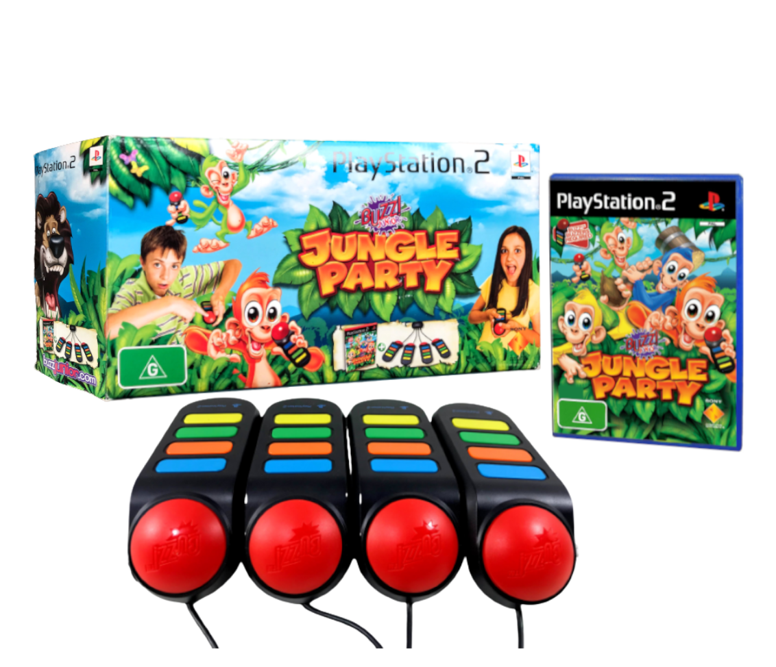 BUZZ! Junior: JUNGLE PARTY (PS2) *COMPLETE BOX SET!* Appleby Games
