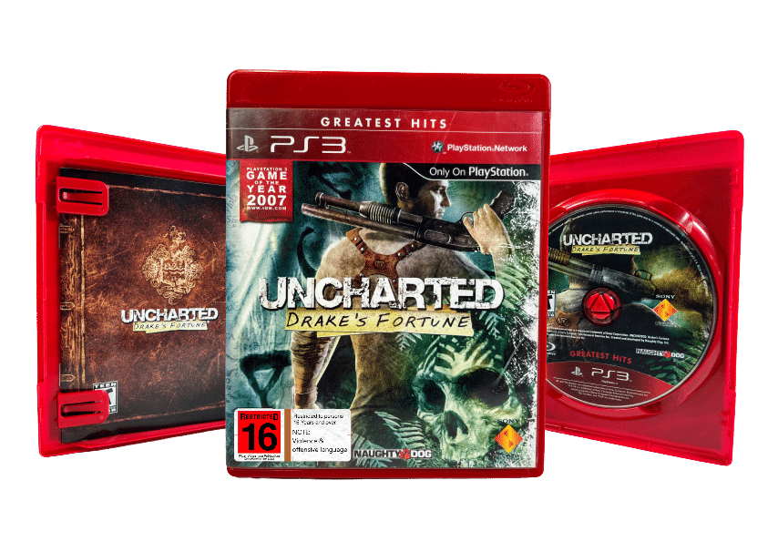 Uncharted: Drakes Fortune (GENUINE RED CASE EDITION) PS3 game