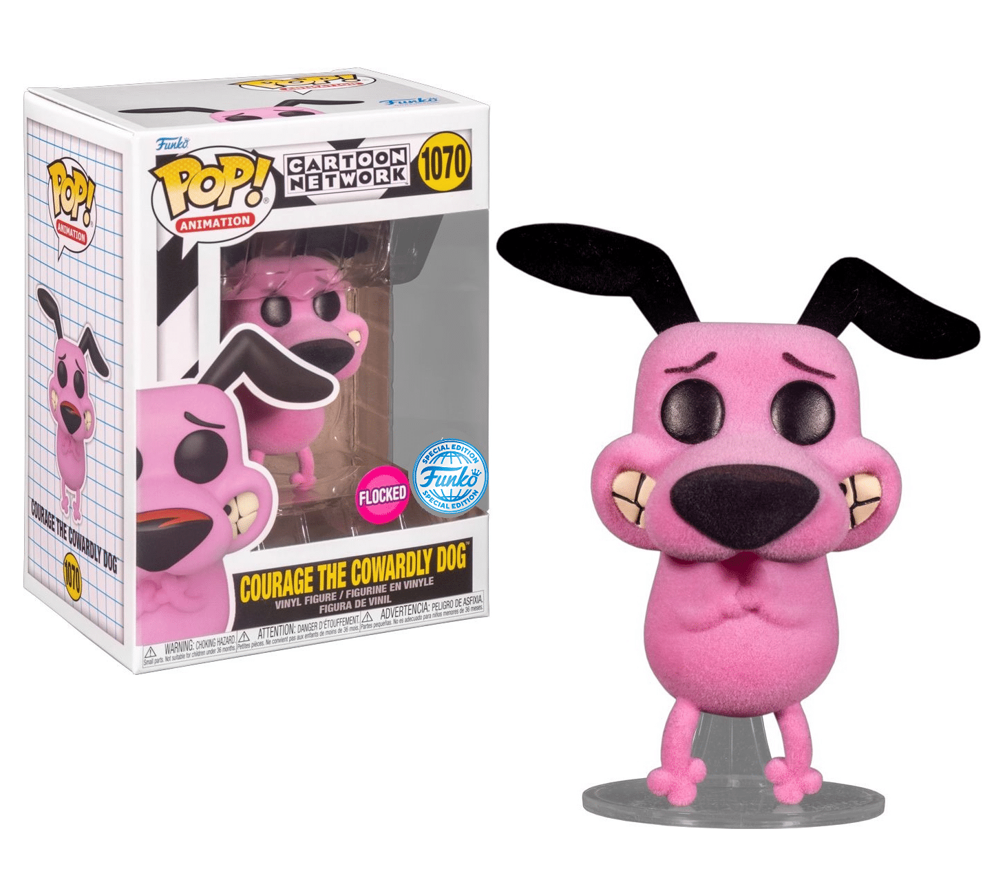 Funko Pop! Cartoon Network: Courage the Cowardly Dog (FLOCKED)