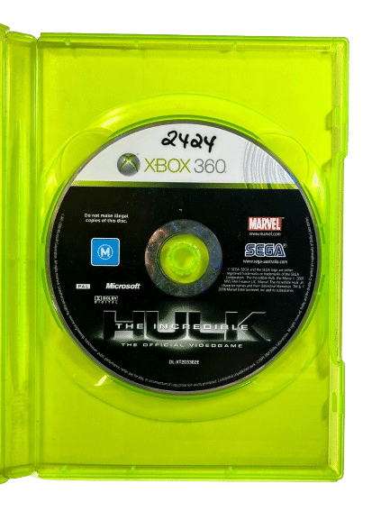 The Incredible HULK XBox 360 game