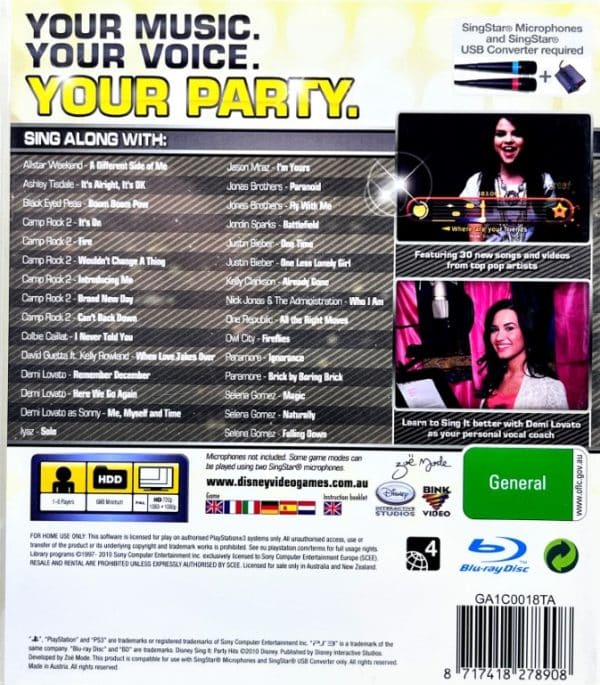 SingStar! Disney Sing It: Party Hits (PS3)