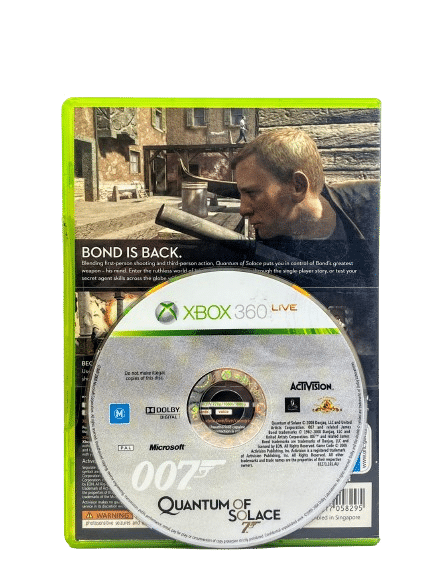 James Bond 007 Quantum of Solace XBox 360 game