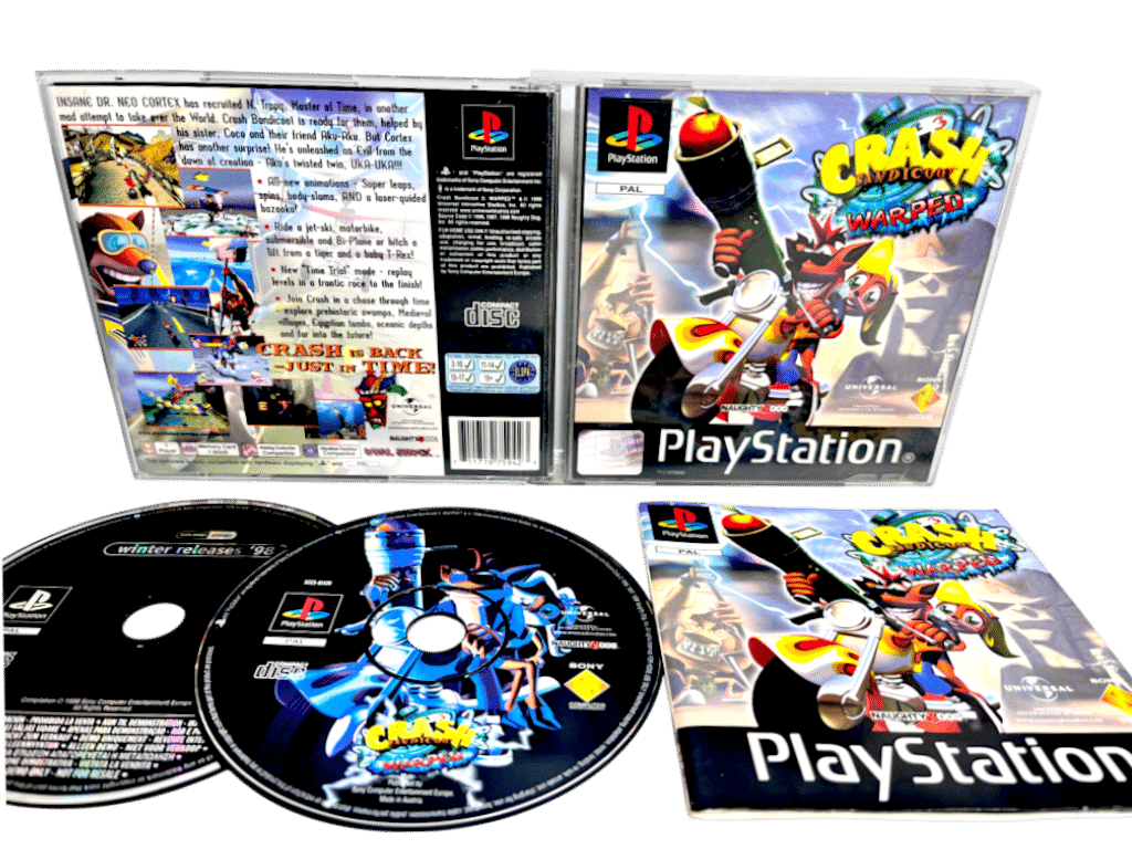 Crash Bandicoot 3 Warped (PS1 - ORIGINAL PRINT)