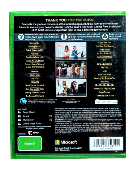Let's SING ABBA (XBox One & Series X)