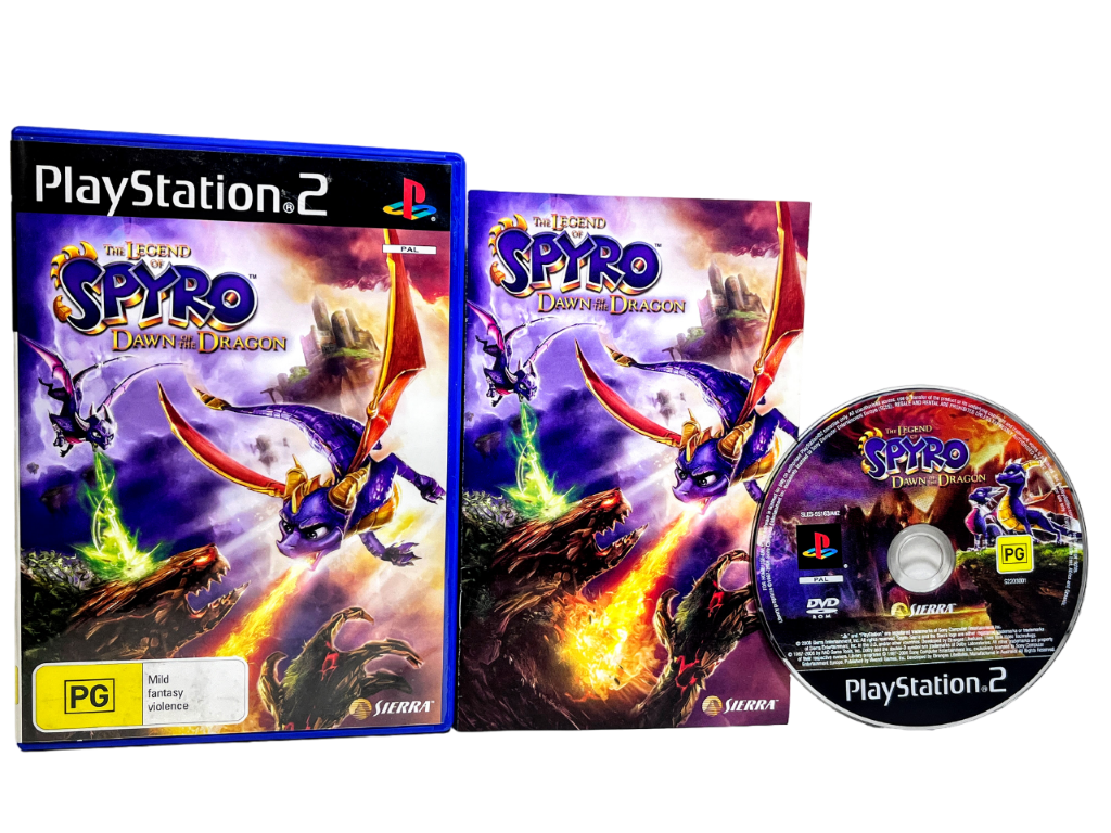 SPYRO DAWN OF THE DRAGON PS2 game