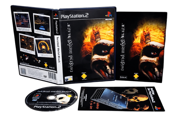 Twisted Metal Black PS2 outside case VIEW FRONT AND BACK (Medium)