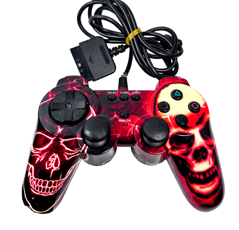 PS2 Controller RED SKULL PlayStation 2 Controller