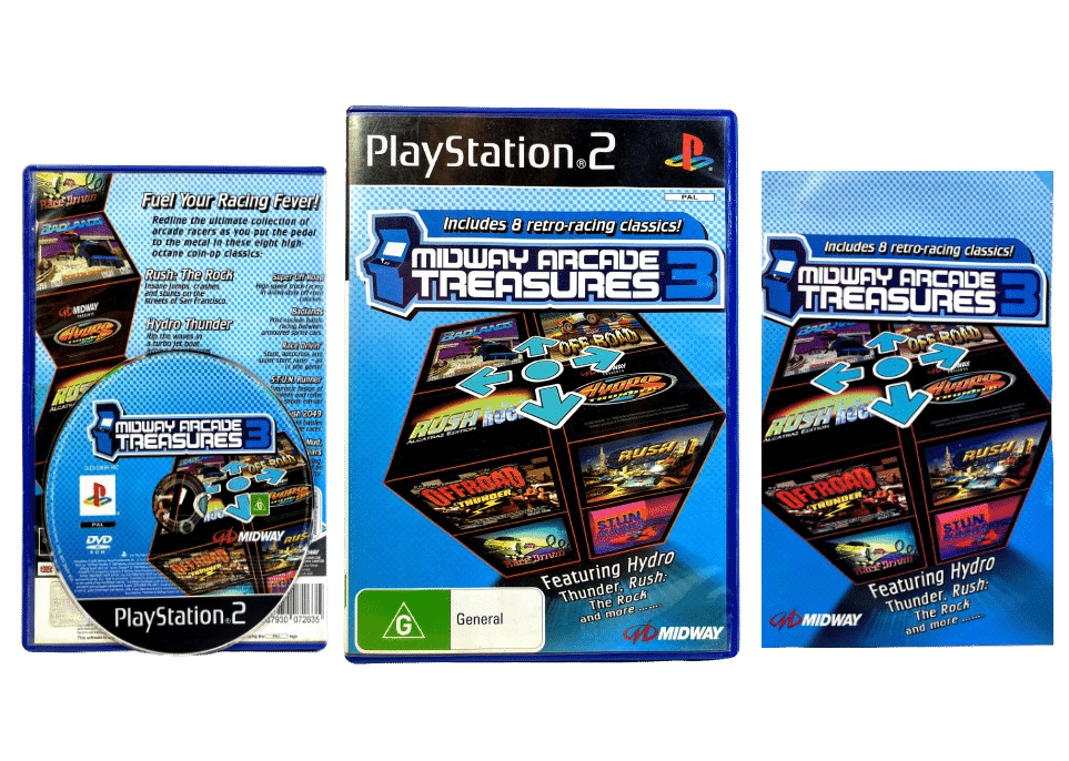 MIDWAY Arcade Treasures 3 (PS2) *MINT COMPLETE*