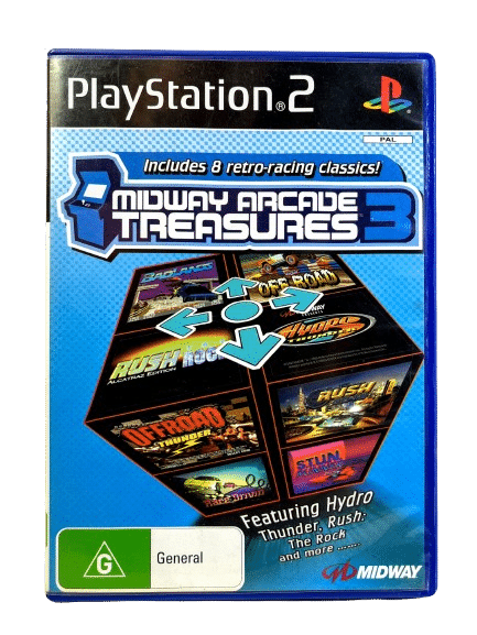 MIDWAY Arcade Treasures 3 (PS2) *MINT COMPLETE* - Image 2