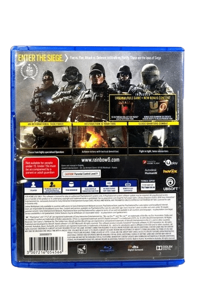 Tom Clancy's Rainbow Six Siege: Advanced Edition (PS4) *MINT COMPLETE* - Image 3