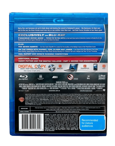 Harry Potter and the Deathly Hallows Part 1 (Blu-Ray) 4-DISC SPECIAL EDITION - Image 3