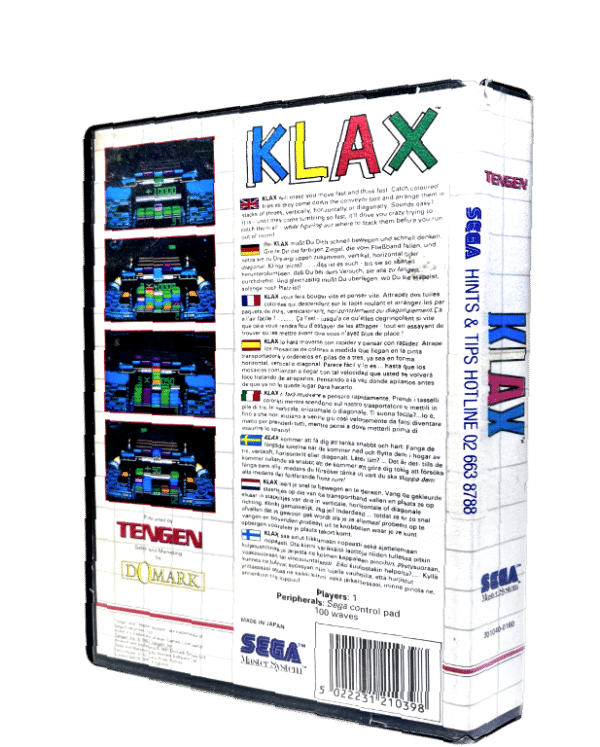 KLAX (Sega Master System)