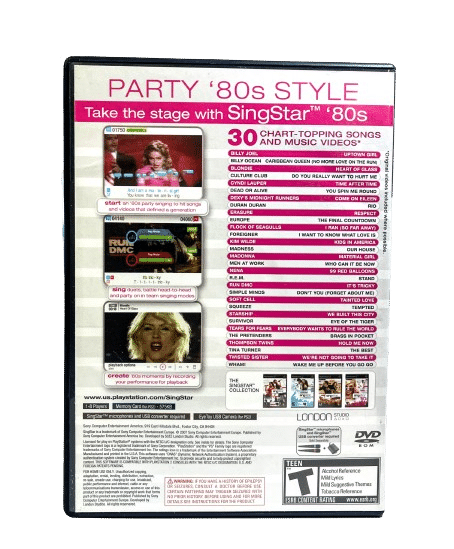 SingStar 80s (PS2 - NTSC GAME) *MINT COLLECTOR'S* - Image 2