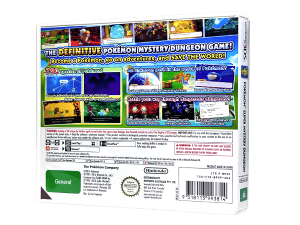 Pokemon Super Mystery Dungeon Nintendo 3DS game
