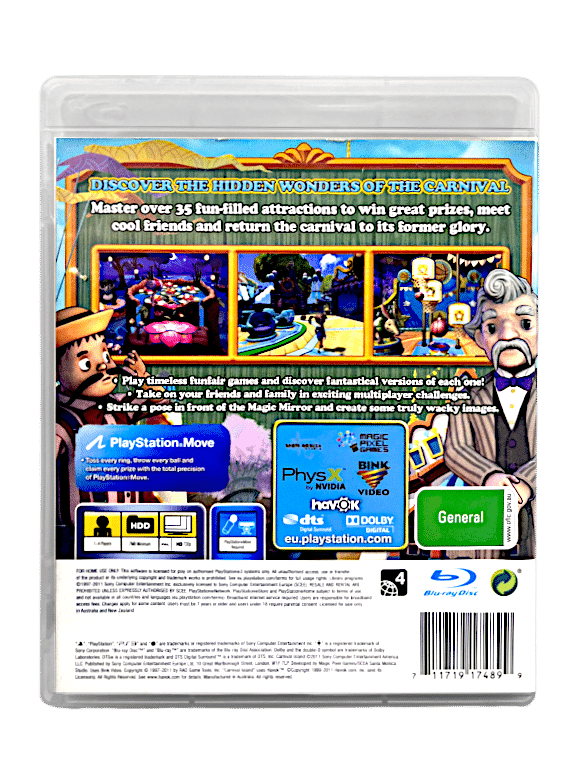 CARNIVAL ISLAND PS3 game