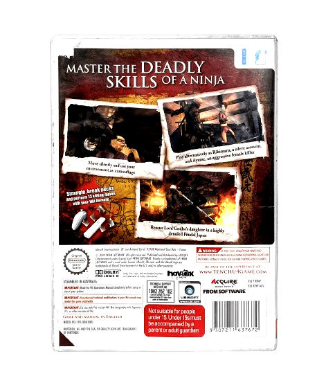 TENCHU Shadow Assassins for Nintendo Wii