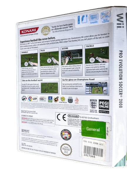 Pro Evolution Soccer 2008 / PES 2008 Nintendo Wii Edition