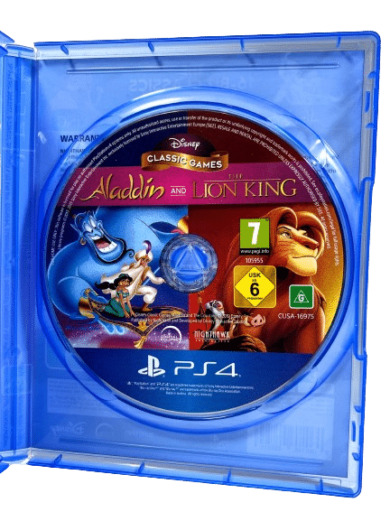 Disney Classics: Aladdin + Lion King (PS4) *MINT COMPLETE* - Image 3