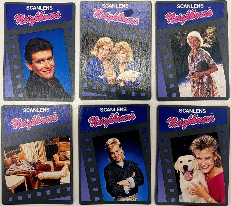 Scanlen's Neighbours Cards 1987 (Kylie Mingogue + Jason Donovan etc)