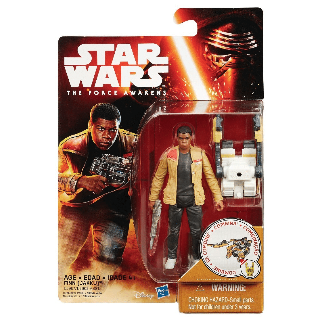2015 Star Wars The Force Awakens FINN (JAKKU) 3.75" MOC