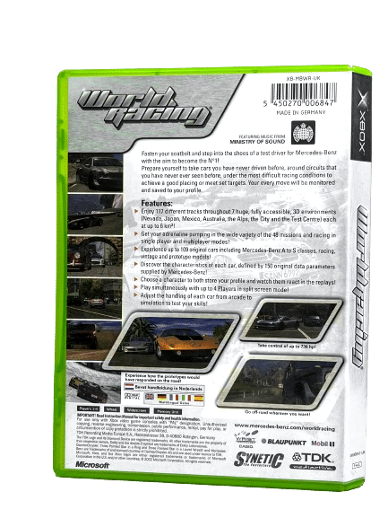 Mercedes-Benz WORLD RACING (XBox) *MINT COMPLETE* - Image 5