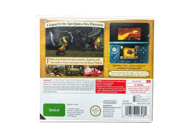 The Legend of Zelda Ocarina of Time (3DS - NZ PRINT) *MINT COMPLETE* - Image 2