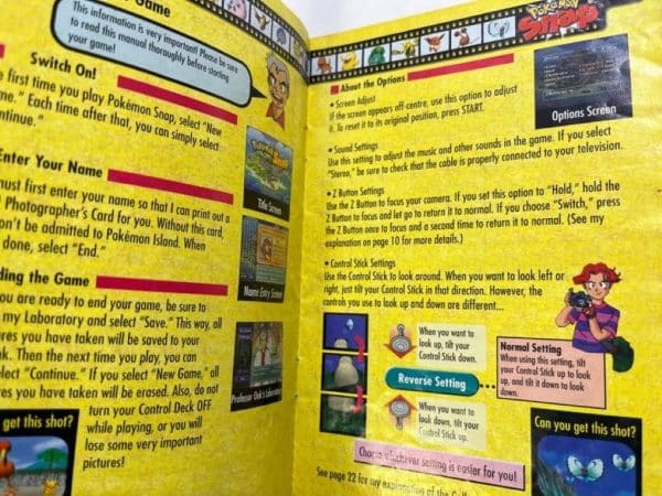 N64 Instruction Booklet: POKEMON SNAP - Image 5