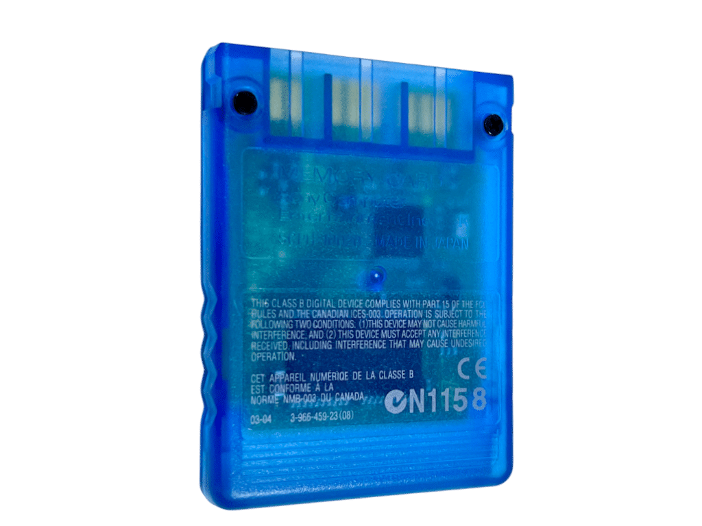 SONY PS2 Memory Card TRANSLUCENT BLUE