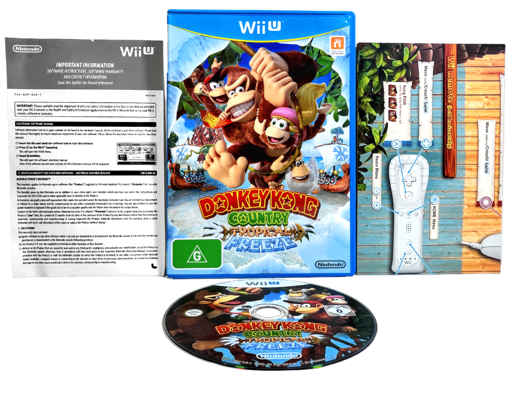 Donkey Kong Country: Tropical Freeze (Wii U NZ PRINT) *MINT