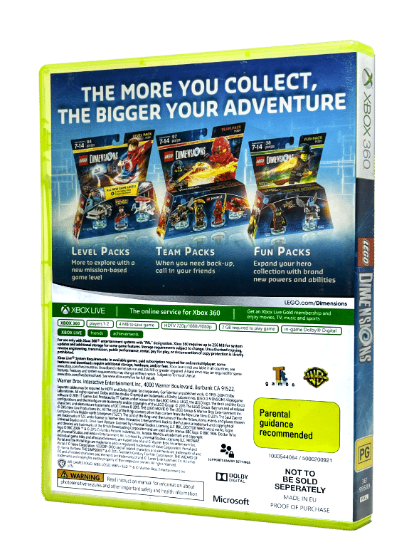 LEGO DIMENSIONS (Xbox 360 - RARE)
