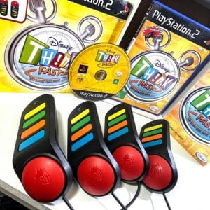 Buzz JUNIOR Disney Think Fast (PS2) *BUZZERS + GAME SET!