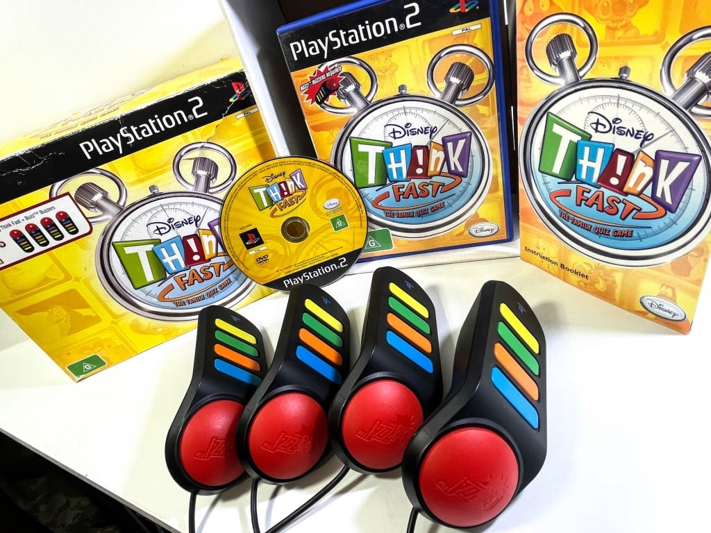 Buzz JUNIOR Disney Think Fast (PS2) *BUZZERS + GAME SET! - Image 9