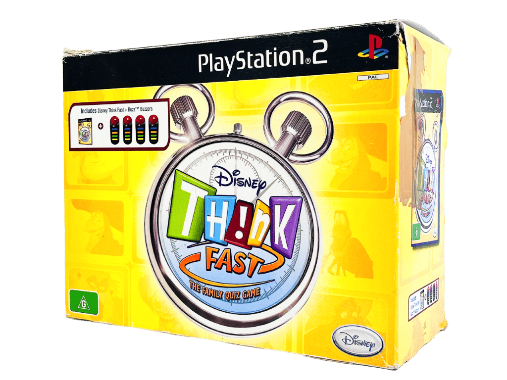 Buzz JUNIOR Disney Think Fast (PS2) *BUZZERS + GAME SET! - Image 4