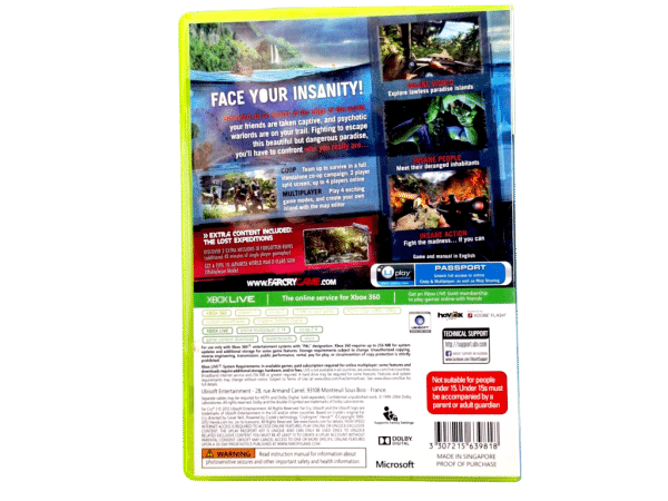FAR CRY 3 XBox 360 *MINT COMEPLETE* - Image 2